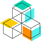 illustration of 3 cubed blocks